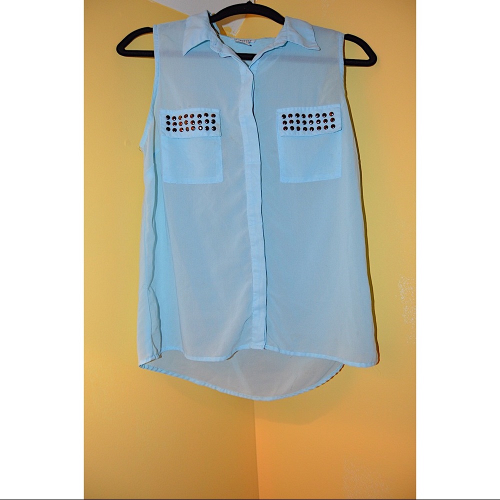 Chiffon button up shirt